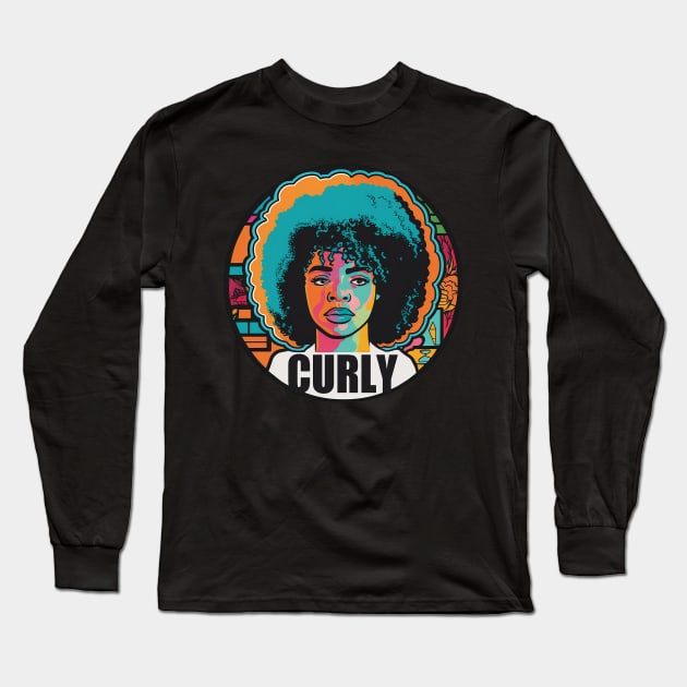 Curly Girl Long Sleeve T-Shirt by 3coo